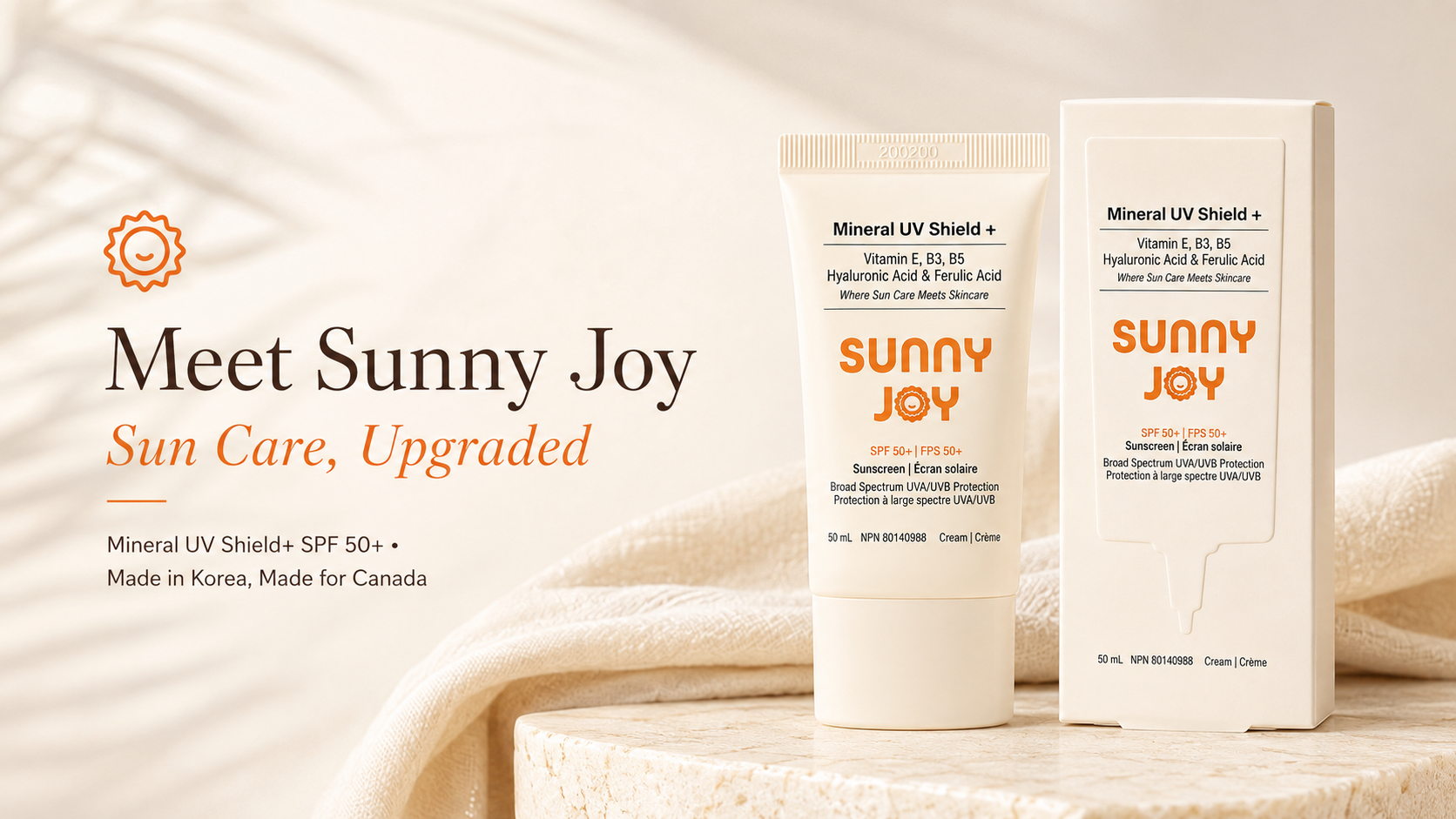 Meet Sunny Joy: Korean Mineral Sunscreen Made for Canada